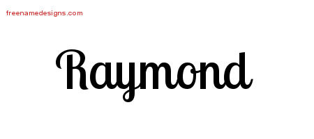 Handwritten Name Tattoo Designs Raymond Free Printout
