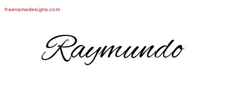 Cursive Name Tattoo Designs Raymundo Free Graphic