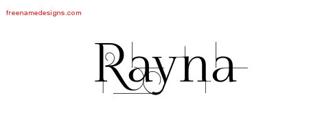 Decorated Name Tattoo Designs Rayna Free