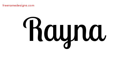 Handwritten Name Tattoo Designs Rayna Free Download