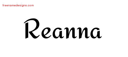 Calligraphic Stylish Name Tattoo Designs Reanna Download Free