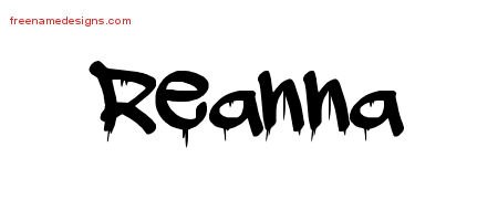 Graffiti Name Tattoo Designs Reanna Free Lettering