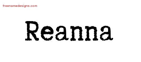 Typewriter Name Tattoo Designs Reanna Free Download Typewriter Name Tattoo Designs Reanna Free Download