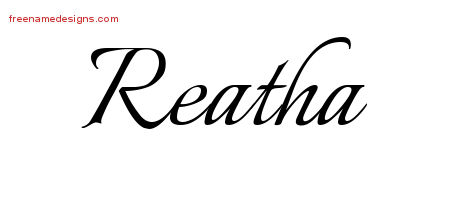 Calligraphic Name Tattoo Designs Reatha Download Free