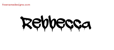 Graffiti Name Tattoo Designs Rebbecca Free Lettering