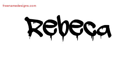 Graffiti Name Tattoo Designs Rebeca Free Lettering