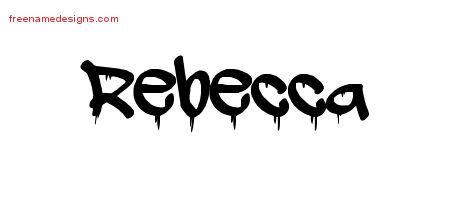 Graffiti Name Tattoo Designs Rebecca Free Lettering