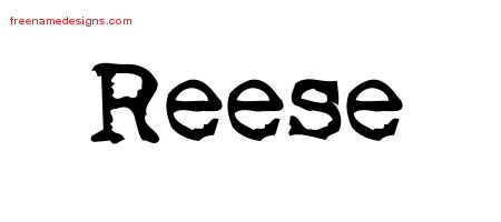 Vintage Writer Name Tattoo Designs Reese Free