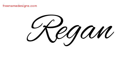 Cursive Name Tattoo Designs Regan Download Free