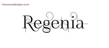 Decorated Name Tattoo Designs Regenia Free
