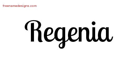 Handwritten Name Tattoo Designs Regenia Free Download