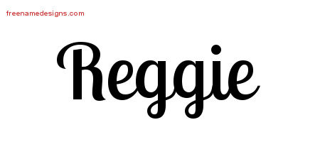 Handwritten Name Tattoo Designs Reggie Free Printout