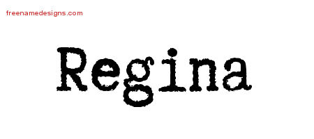 Typewriter Name Tattoo Designs Regina Free Download