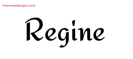 Calligraphic Stylish Name Tattoo Designs Regine Download Free