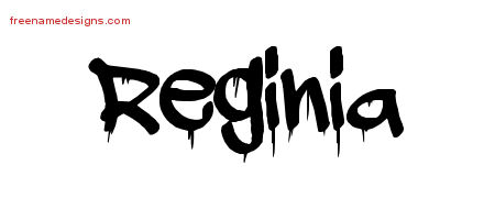 Graffiti Name Tattoo Designs Reginia Free Lettering