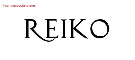 Regal Victorian Name Tattoo Designs Reiko Graphic Download