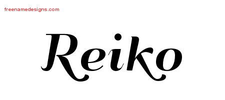 Art Deco Name Tattoo Designs Reiko Printable