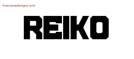 Titling Name Tattoo Designs Reiko Free Printout