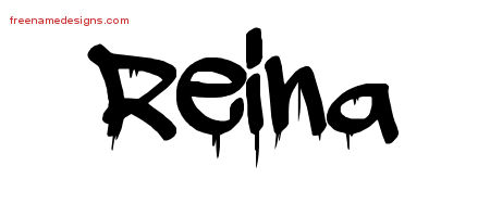 Graffiti Name Tattoo Designs Reina Free Lettering
