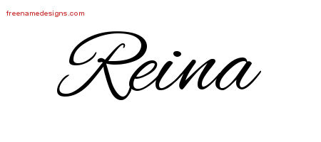 Cursive Name Tattoo Designs Reina Download Free