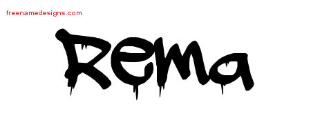 Graffiti Name Tattoo Designs Rema Free Lettering