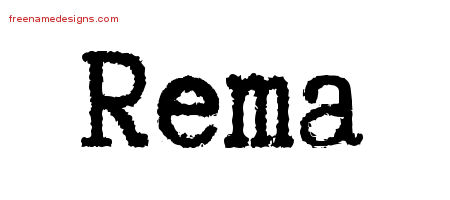 Typewriter Name Tattoo Designs Rema Free Download