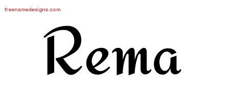 Calligraphic Stylish Name Tattoo Designs Rema Download Free