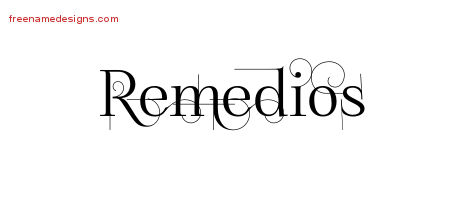 Decorated Name Tattoo Designs Remedios Free