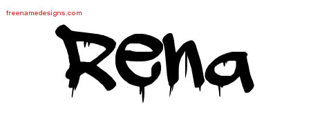 Graffiti Name Tattoo Designs Rena Free Lettering