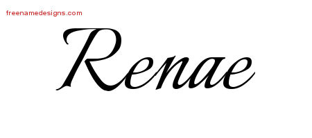 Calligraphic Name Tattoo Designs Renae Download Free