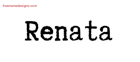 Typewriter Name Tattoo Designs Renata Free Download