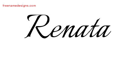 Calligraphic Name Tattoo Designs Renata Download Free