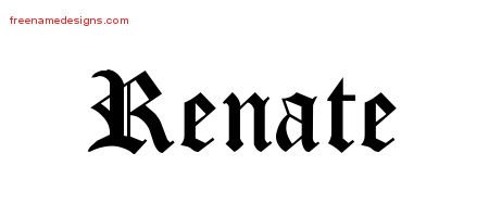 Blackletter Name Tattoo Designs Renate Graphic Download