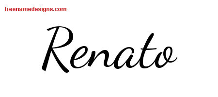 Lively Script Name Tattoo Designs Renato Free Download