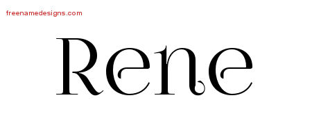 Vintage Name Tattoo Designs Rene Free Download