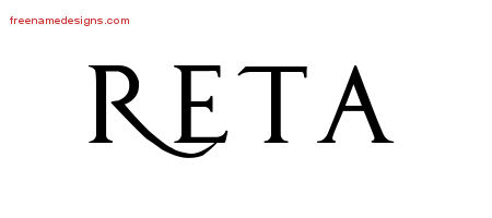 Regal Victorian Name Tattoo Designs Reta Graphic Download