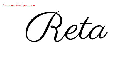Classic Name Tattoo Designs Reta Graphic Download