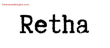 Typewriter Name Tattoo Designs Retha Free Download