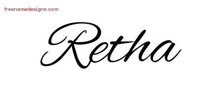 Cursive Name Tattoo Designs Retha Download Free