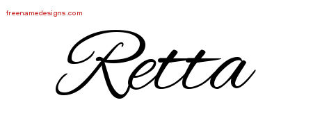Cursive Name Tattoo Designs Retta Download Free