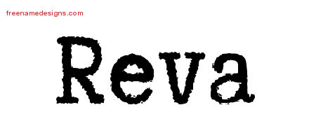 Typewriter Name Tattoo Designs Reva Free Download