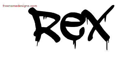 Graffiti Name Tattoo Designs Rex Free
