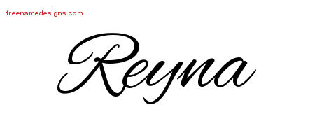 Cursive Name Tattoo Designs Reyna Download Free
