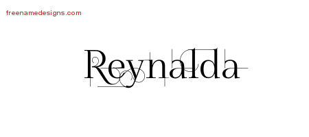 Decorated Name Tattoo Designs Reynalda Free