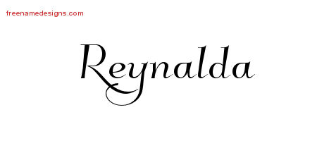 Elegant Name Tattoo Designs Reynalda Free Graphic