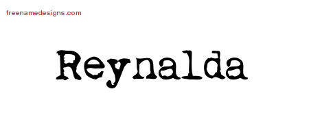 Vintage Writer Name Tattoo Designs Reynalda Free Lettering