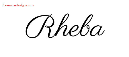 Classic Name Tattoo Designs Rheba Graphic Download
