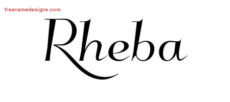 Elegant Name Tattoo Designs Rheba Free Graphic
