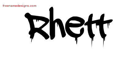 Graffiti Name Tattoo Designs Rhett Free