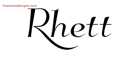 Elegant Name Tattoo Designs Rhett Download Free